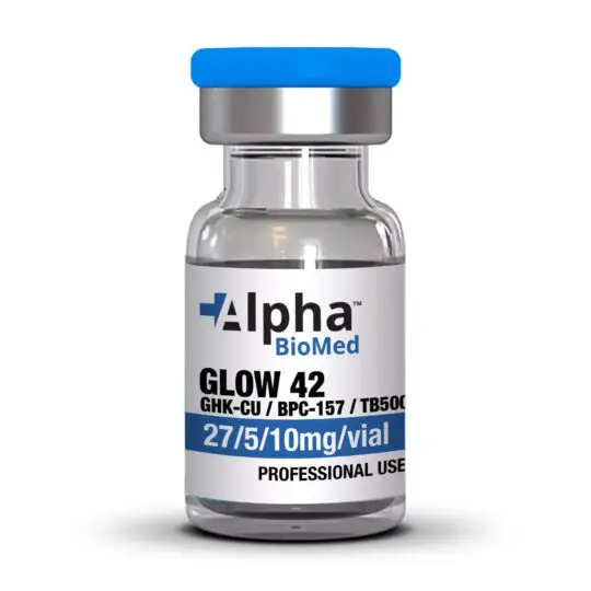GLOW 42 - GHK-CU (27mg) / BPC-157 (5mg) / TB500 (10mg)