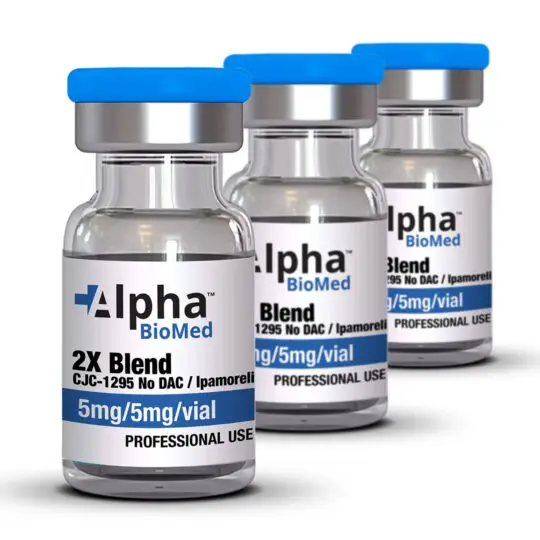 CJC-1295 No DAC (5mg) / Ipamorelin (5mg) Ramp-Up Kit (3 Vials – 10mg each)